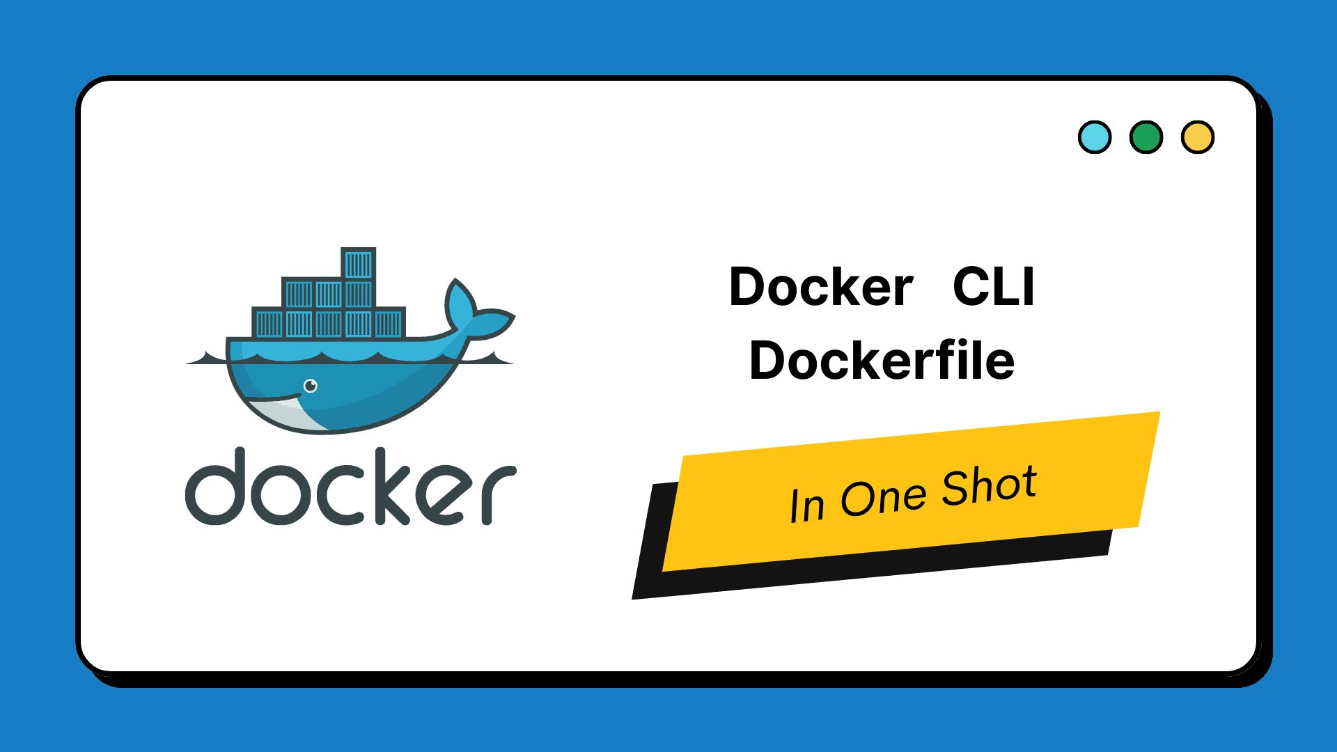 Docker CLI & Dockerfile In One Shot